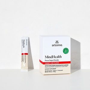NWT Arbonne mind health super powder. Cherry Lime (30 count)